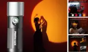 4 Colors Photography Flashlight, 8400mAh Power Portable Spotlight for