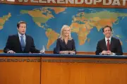 Snl Darrell Hammond as Al Gore Amy Poehler Seth Meyers during "Wee- Old Photo