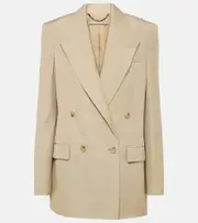 [Stella McCartney] Stella McCartney Double-breasted blazer AU 6 beige
