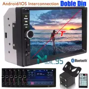 7" Radio Estereo De Pantalla Para Coche Carro Con Camara Tactil 2 Din Bluetooth