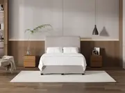My Style Tapered Headboard & Standard Base - Double / Haze / Drawer Base