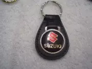 SUZUKI KEY CHAIN LEATHER FOB FREE POSTAGE BLUE