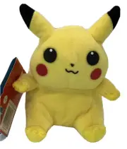 Pikachu Soft Toy Pokemon Pokémon Beannie Bag Plush Tag Vintage 1998 Number 25 VN