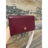 在飛比找蝦皮購物優惠-Tory Burch WOC包 全荔枝真皮可放手機喔 後面還