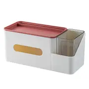 Tissue box cover holder with storage tissue box, multi-function tissue box