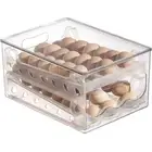 Slide Eggs Storage Box Egg Holder Container Refrigerator Drawer Stackable2736