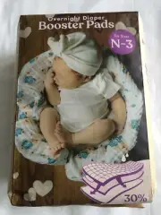 Naturally Nature Booster Pads/diapers Overnight N-3 Months