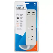 Jackson 2 Way Powerboard 2x USB-A,2x USB-C charging Power Board 0.9m Cable