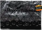 2 Pack of Gray with Pumpkins Spider Webs Happy Halloween Placemat 13x18 NWT