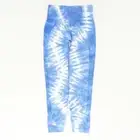 Tory Burch Sport Womens Leggings Size Medium Blue Pastel Tie Dye Yoga