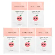 Idealove, Superfood Skin Savior, Pretty as a Peach, 5 Beauty Sheet Masks, 0.68 fl oz (20 ml) Each
