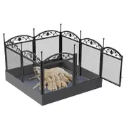 Detachable Dog Playpen Fence – Puppy Kennel Cage with Waterproof Pad