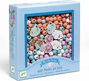 Djeco DJ09823 Rainbow Wooden Beads Set