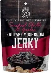 Dj&a Shiitake Mushroom Jerky Smoked Chilli & Garlic 12x60g
