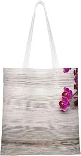 GaxfjRu Orchid Canvas Tote Bag for Women,Concert Tour Tote Bag, Bag Reusable Large Capacity Women Handbags, Black, One Size