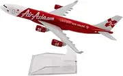 for Air Asia A340 Aircraft Alloy Airplane Model Toys Collection Display Ornament 16CM 1:400 Scale