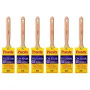 Genuine Purdy 6 Pack Ox-O-Thin Flat 2-1/2" Paint Brushes 144300025-6PK