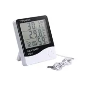 Digital Indoor Outdoor Thermometer Hygrometer Meter Temperature Humidity Monitor