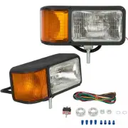 Universal Pair Truck Economy Snow Plow Head Light Kit W/ Wiring Harness #80888