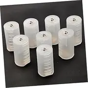 SHINEOFI 8pcs Transparent Converter Case Durable Hard Adapters for Electronics and Emergency Use Efficient Battery Conversion