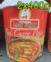 Mae Ploy - Thai Red Curry Paste Tahiland - 2x400 gm