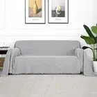 Light Grey Sofa Covers for 3 Cushion Couch Geometrical Couch Cover Living Roo...