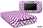 Skin Decal Wrap for Nintendo Wii U Gaming Console & Controller Sticker ZIG ZAG