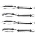 4 Pcs Seafood Tools Fish Scale Scraper Fish Scaler Steel Fish Scale Scraping
