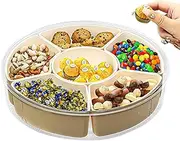 Travel Snack Container, Multipurpose Snack Box, Divided Snack Tray, Clear Snack Container, 6 Compartment Snack Organizer, Portable Snack Tray, Travel Snack Organizer, Picnic Snack Box, Snack Container