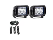 2x Kings 4.4" Work light + Rear Lighting Wiring Harness Kit