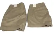 Khaki Shorts Ann Taylor LOFT Women’s Size 2 Lot of Two Pair NEW with Tags