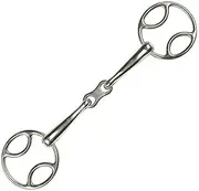 Lorina French Link Loop Ring Snaffle (UK Size: 6in) (Silver)