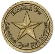 American Gold Star Mothers 2 Inch Medallion for Box Cremation Urn/Flag Case