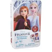Disney Frozen 2- Dominoes in Storage Tin Cardinal Games 28 Pcs Set. NEW SEALED.