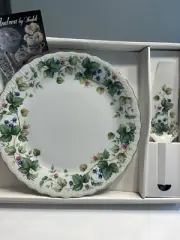 Blackberries Vineyard 10” Cake Pie Plate Spatula Japan Andrea By Sadek