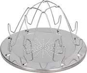 Folding Camp Stove Toaster Camper Toaster, 1Pc Camping Toaster 4 Slices Bread Stand,Folding Camping Stove Toaster,Stainless Steel Camping Toaster Rack Holder, 4 Slice Toast Bread Toaster Holder Rack