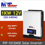 MPP Solar 1000w 230v 12v pure sine wave solar inverter 40A MPPT charger pv 105v