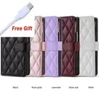 For Samsung Galaxy Z Fold3 4 5 6 Small Fragrance Folding Phone Case With a Cable