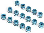 Safety Valve 16pcs Valve Stem Oil Seals Set Fluororubber Excellent Sealing Parts Fit for GM SBC V8 Engine Relief Valves