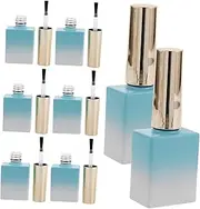 8pcs Gradient Empty Nail Polish Bottles with Built Brush Applicator for Easy Application Durable Glass Vials for Travel and Nail Art Storage