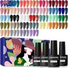 Gel Nail Polish Kit 36 Pcs 32 Colors Base Top Coat Matte Top Coat Set