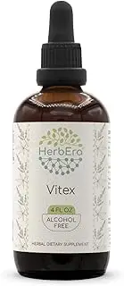 Vitex B120 Alcohol-Free Herbal Extract Tincture, Concentrated Liquid Drops Natural Vitex (Chaste Tree, Vitex Agnus-Castus) (4 fl oz)