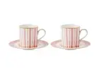 Maxwell & Williams Teas & C's Regency Demi Cup & Saucer Set of 2 Pink Gift Boxed