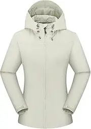 [Generic] Rain Jacket Women's Waterproof Plain Hooded Jacket Transition Jacket Lightweight Softshell Jacket Windproof Rain Jackets Cycling Jacket Wind Jacket Functional Jacket Outdoor Jacket Softshell Jackets