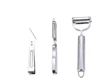 Vegetable Potato Peelers Set, Fruit Carrot Cucumber Veggie Peeler, Julienne Cutter Slicer Shredder Scraper for Vegetable Fruit Kitchen Different Peeling Need (3 PCS)