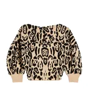 Sportmax Animal Patterned Drop-Shoulder Jumper S,L,M beige