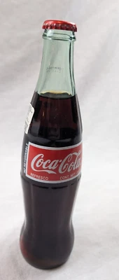 VINTAGE 2002 COCA-COLA BOTTLE Glass Hecho En MEXICO Mexican 355ml Full Bottle