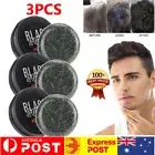 3PACK Men's Grey Coverage Bar Shampoo Hair Darkening Black Soap Grey Hair Cover