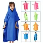 Hooded Child Swimming Towels Microfiber Surf Poncho Beach Poncho Towels Home