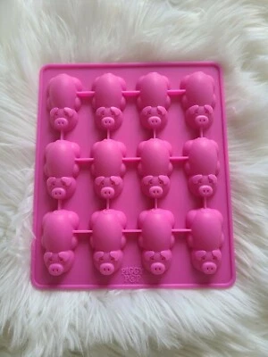Piggy Pop Pink Silicone Mold For Ice Cubes or Lolli Pops